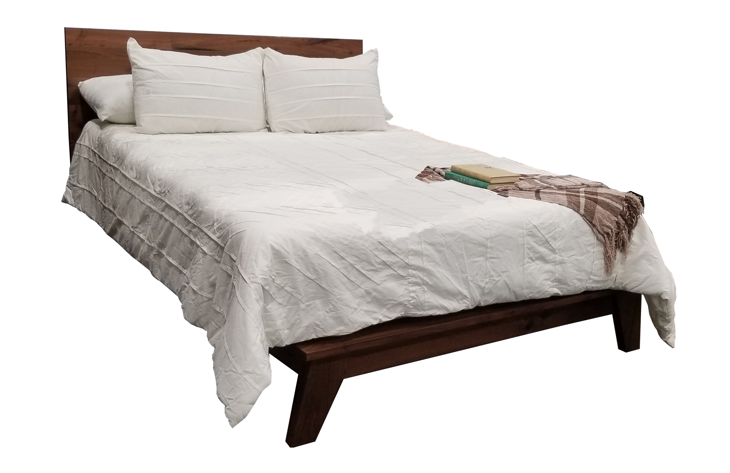 Platform Walnut Bed